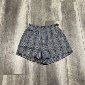 American Eagle Plaid Paper‎ Bag Shorts